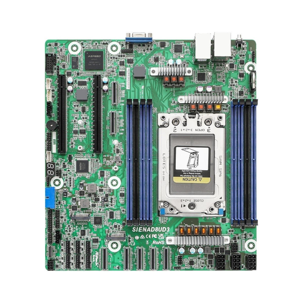 ASRock Mainboard SIENAD8UD3 micro-ATX Sockel SP6 Single - Mainboard - Micro/Mini/Flex-ATX
