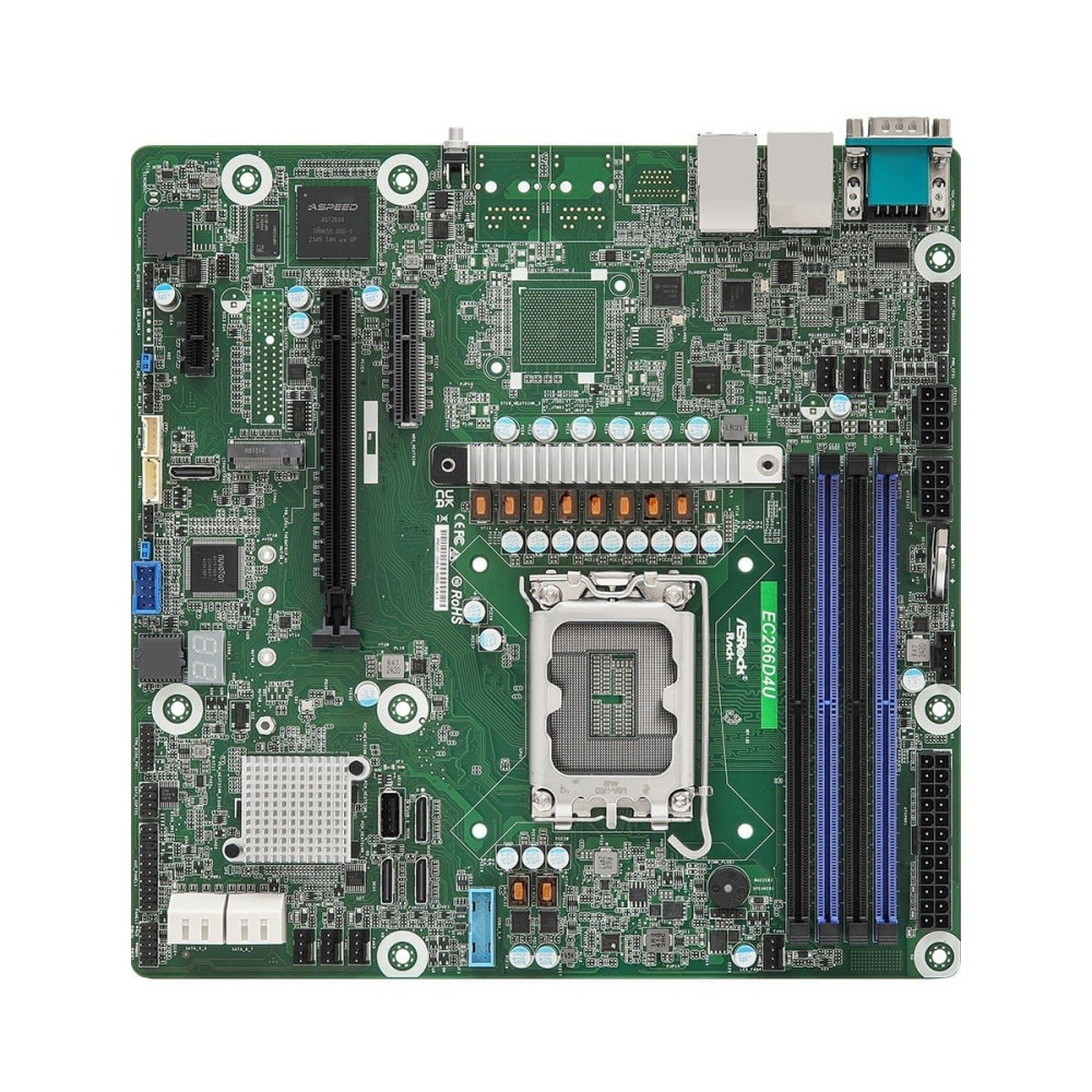 ASRock Mainboard EC266D4U micro-AATX Sockel 1700 DDR5-only Single - Mainboard - Intel Sockel 1700 (Core i)