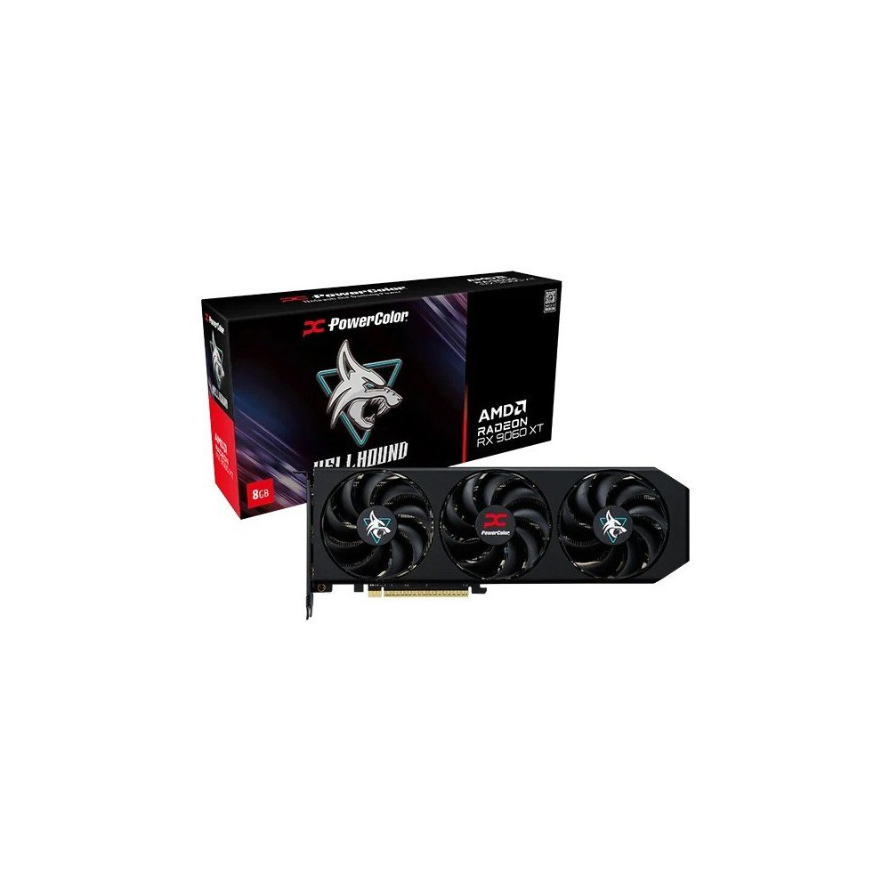 PowerColor RX 9060XT Hellhound OC retail - 8.192 MB