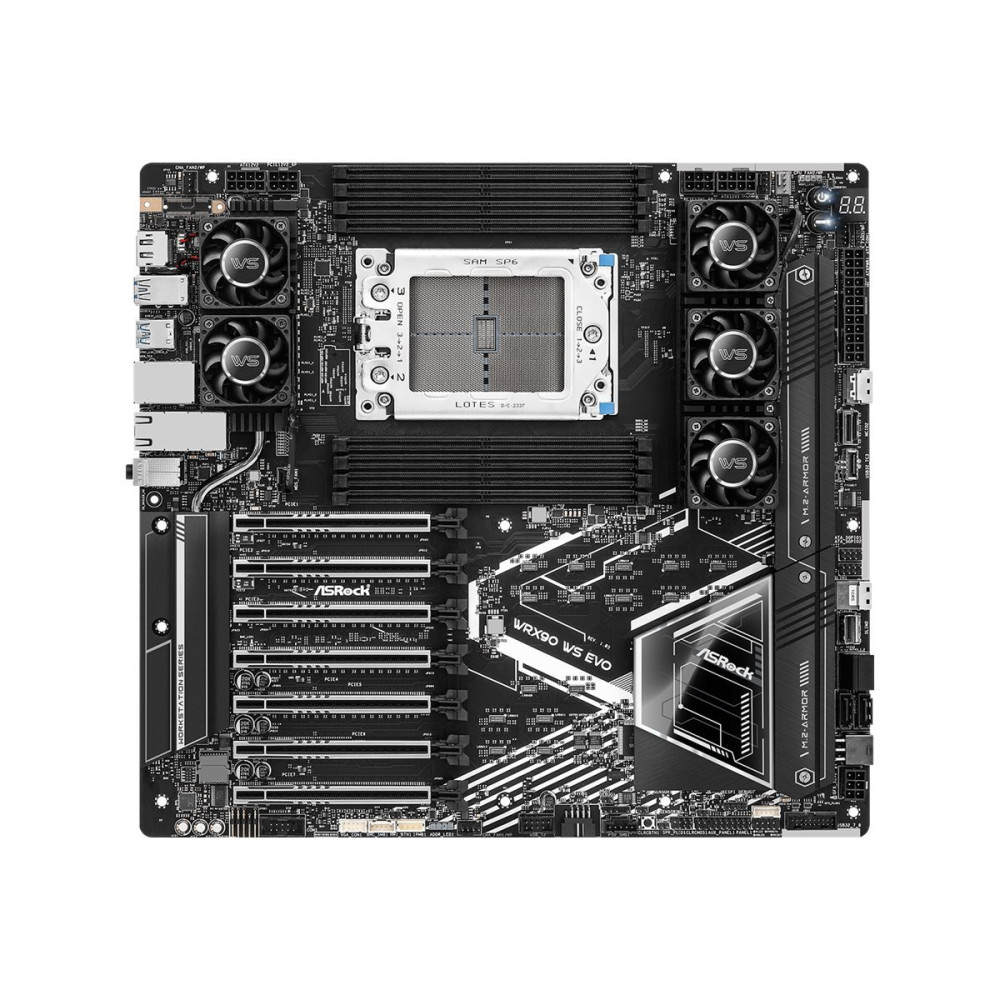 ASRock WRX90 WS EVO Mainboard - Socket sTR5 DDR5 - Mainboard - E-ATX