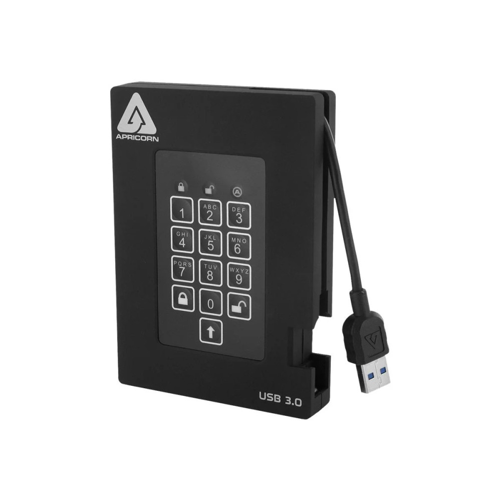 Apricorn Aegis Padlock Fortress - Festplatte - verschlüsselt - 1 TB - extern (tragbar)