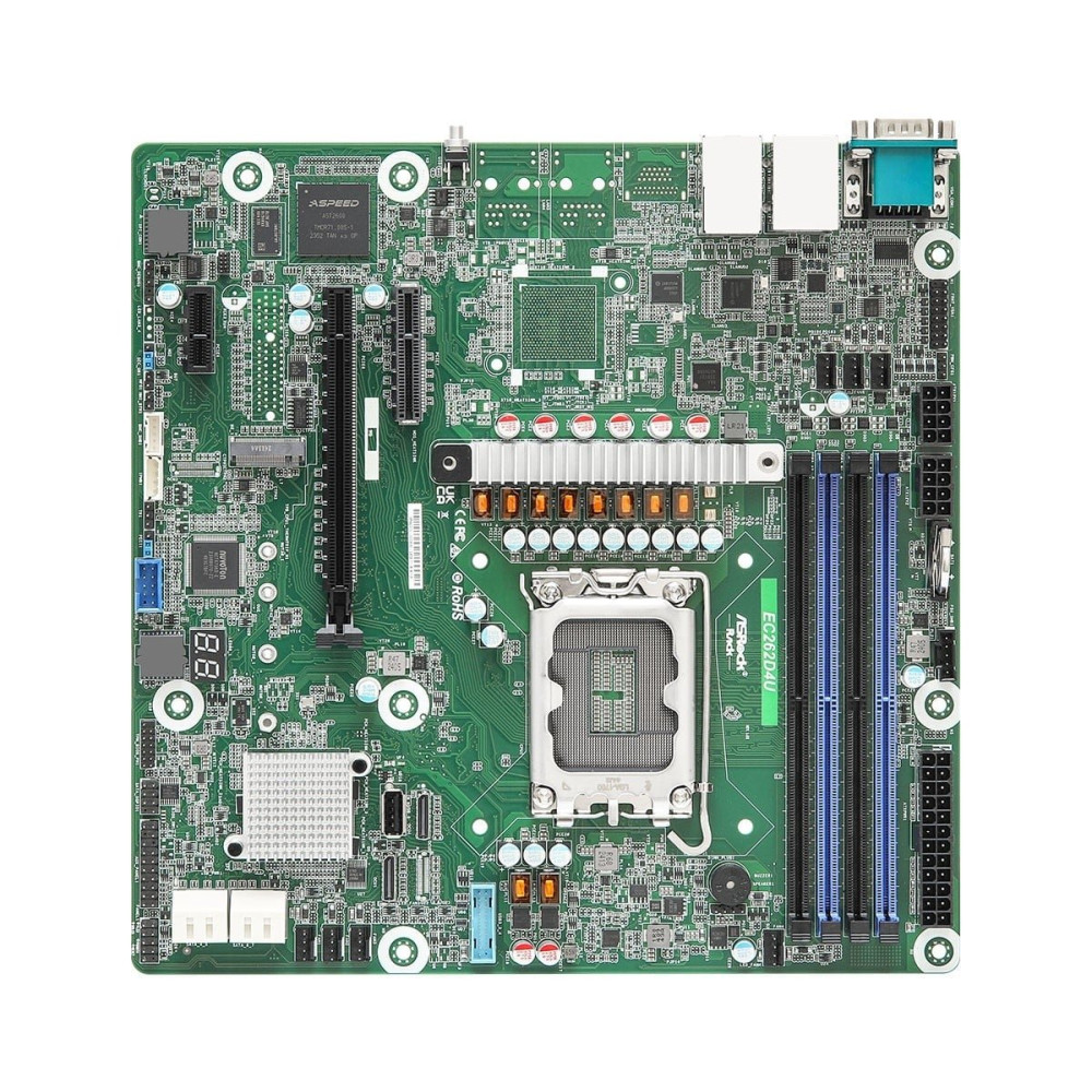 ASRock EC262D4U motherboard Intel C262 LGA 1700 micro ATX