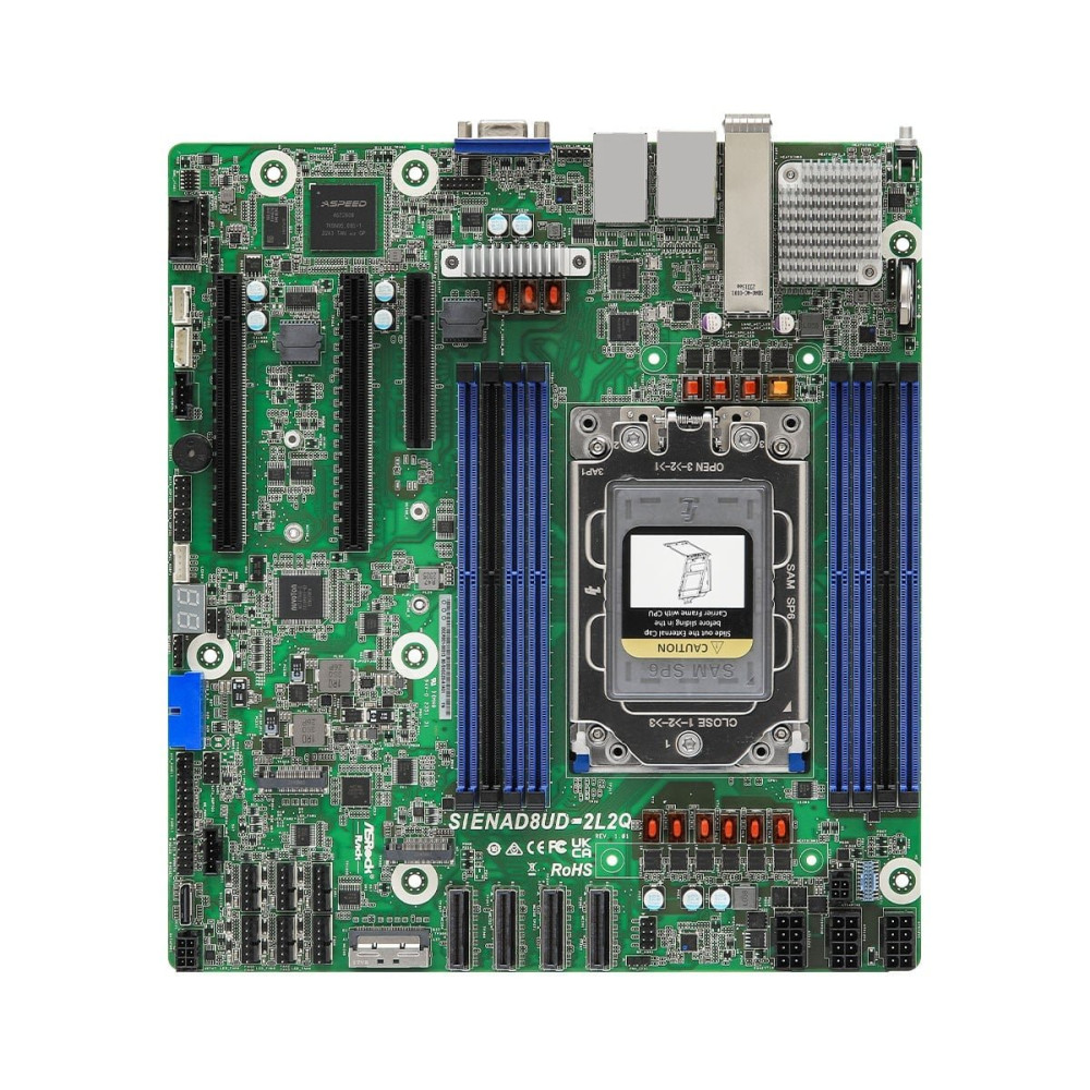 ASRock Mainboard SIENAD8UD-2L2Q micro-ATX Sockel SP6 Single - Mainboard - Micro/Mini/Flex-ATX