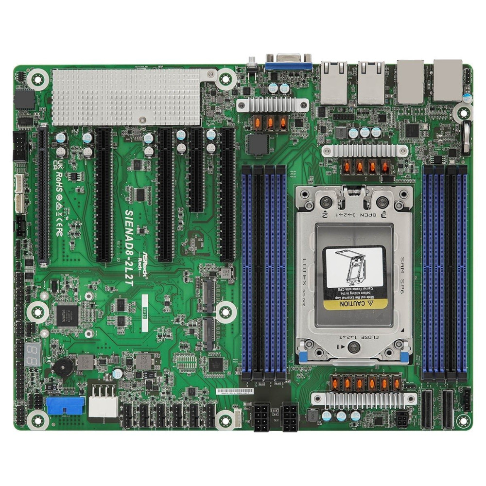 ASRock Mainboard SIENAD8-2L2T ATX Sockel SP6 Single - Mainboard - ATX