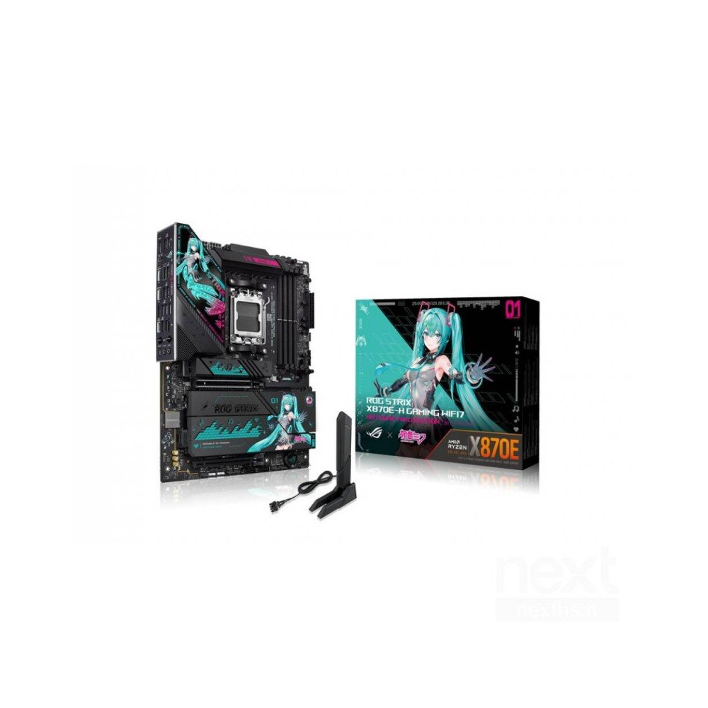 Scheda Madre ASUS ROG STRIX X870E-H GAMING WIFI7 HATSUNE MIKU EDITION AMD X870E Socket AM5 ATX