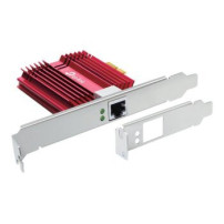 TP-LINK TX401 - Interno - Cablato - PCI Express - Ethernet - 10000 Mbit/s - Rosso