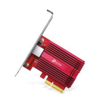 TP-LINK TX401 - Interno - Cablato - PCI Express - Ethernet - 10000 Mbit/s - Rosso
