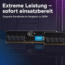 Crucial RAM - 32 GB - DDR5 4800 UDIMM CL40 - 32 GB - DDR5