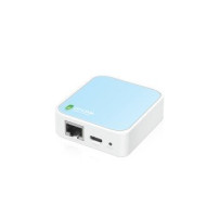 TP-LINK TL-WR802N - Wi-Fi 4 (802.11n) - Banda singola (2.4 GHz) - Collegamento ethernet LAN - Blu - Bianco - Router da tavolo