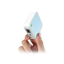 TP-LINK TL-WR802N - Wi-Fi 4 (802.11n) - Banda singola (2.4 GHz) - Collegamento ethernet LAN - Blu - Bianco - Router da tavolo