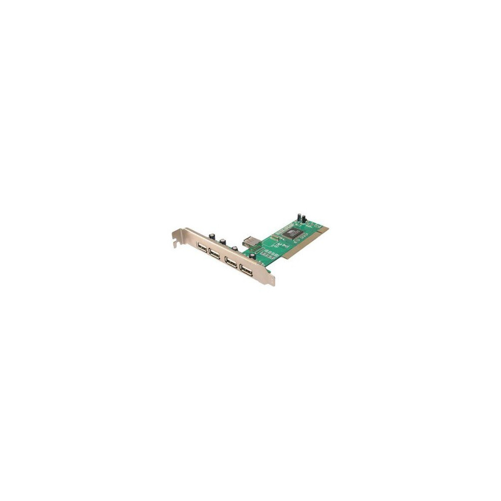 LogiLink 4+1-port USB 2.0 PCI Card - PCI - USB 2.0 - ROHS - FCC - CE - VIA VT6212L - 480 Mbit/s - PC - Mac