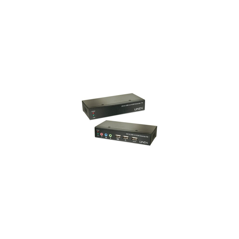 Lindy 39377 - 1600 x 1200 Pixel - Collegamento ethernet LAN - Nero
