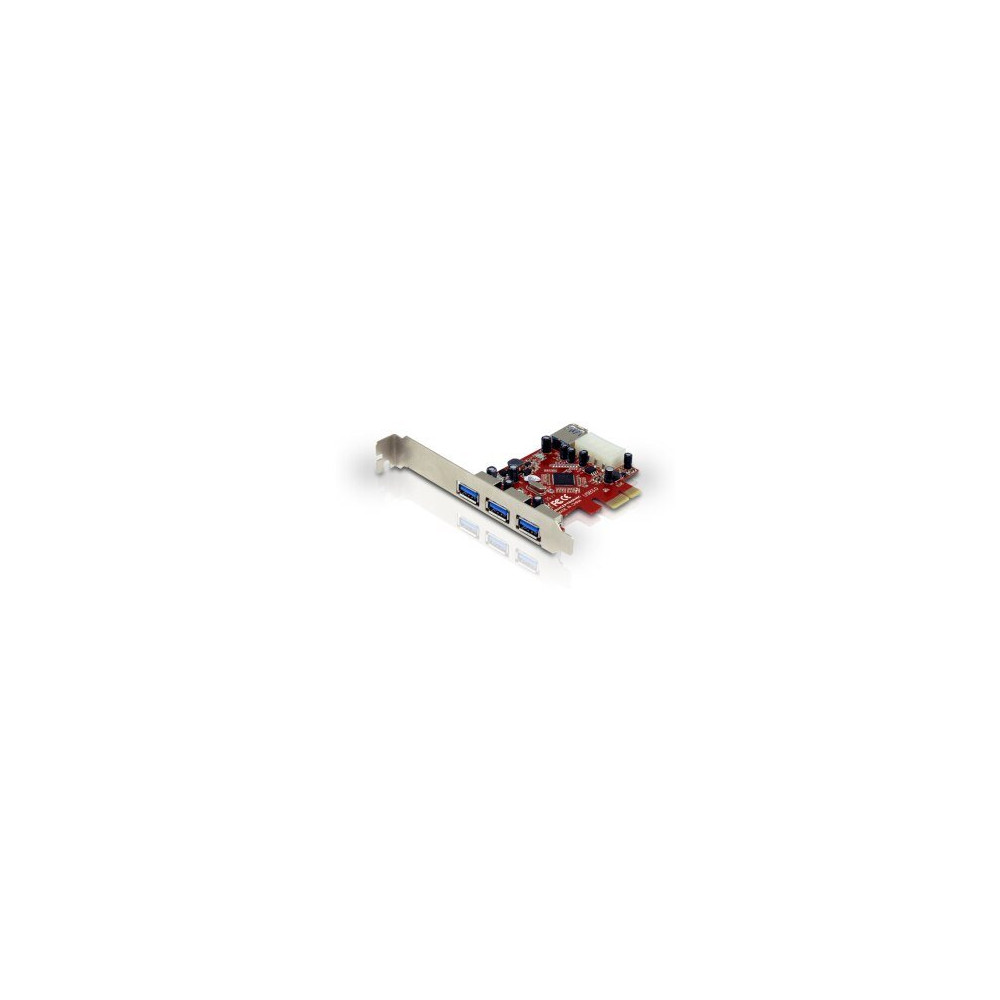 Conceptronic C4USB3EXI - PCIe - USB 3.2 Gen 1 (3.1 Gen 1) - Rosso - Argento - Cina - VIA VL800 - 4,8 Gbit/s