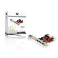Conceptronic C4USB3EXI - PCIe - USB 3.2 Gen 1 (3.1 Gen 1) - Rosso - Argento - Cina - VIA VL800 - 4,8 Gbit/s