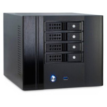 Inter-Tech SC-4004 - Small Form Factor (SFF) - PC - Nero - Mini-ITX - Acciaio - Attività - HDD - Potenza