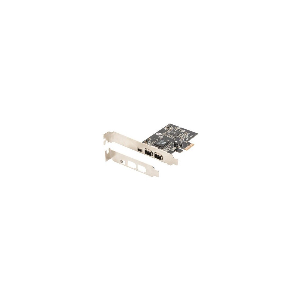 DIGITUS PCIe - IEEE 1394/Firewire - Nero - Metallico - 0,4 Gbit/s - 0 - 70 °C - 25 - 65%