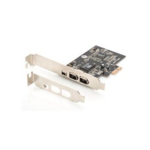 DIGITUS PCIe - IEEE 1394/Firewire - Nero - Metallico - 0,4 Gbit/s - 0 - 70 °C - 25 - 65%