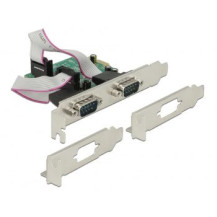 Delock 89641 - PCIe - Seriale - A basso profilo - PCIe 2.0 - RS-232 - Verde