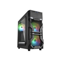 Sharkoon VG7-W RGB - Midi ATX Tower - PC - Acrilico - Nero - ATX,Micro ATX,Mini-ATX - Multi