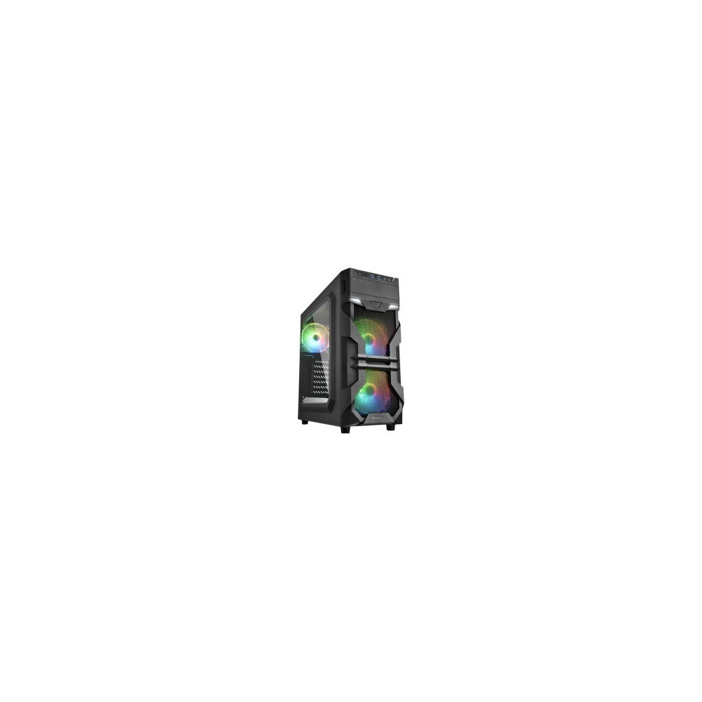 Sharkoon VG7-W RGB - Midi ATX Tower - PC - Acrilico - Nero - ATX,Micro ATX,Mini-ATX - Multi