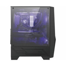 MSI MAG FORGE 100M - Midi Tower - PC - Vetro temperato - Nero - Trasparente - ATX,Micro ATX,Mini-ITX - Giocare