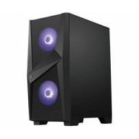 MSI MAG FORGE 100M - Midi Tower - PC - Vetro temperato - Nero - Trasparente - ATX,Micro ATX,Mini-ITX - Giocare