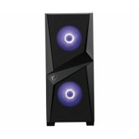 MSI MAG FORGE 100M - Midi Tower - PC - Vetro temperato - Nero - Trasparente - ATX,Micro ATX,Mini-ITX - Giocare