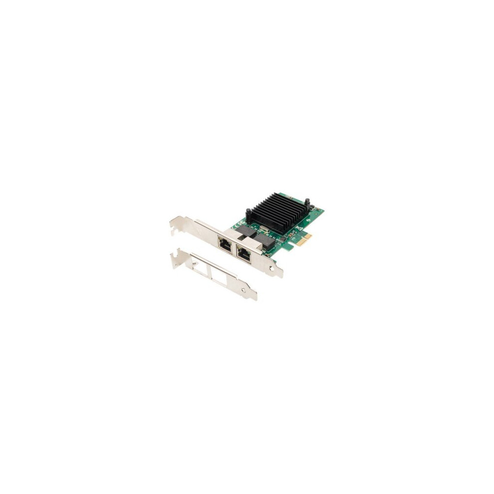 DIGITUS PCI-E Network Card - Cablato - PCI Express - 1000 Mbit/s - Nero