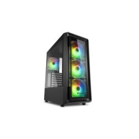 Sharkoon TK4 RGB - Midi / minitower ATX 3,5 ″ - Ventilatore - USB 2.0, USB 3.0