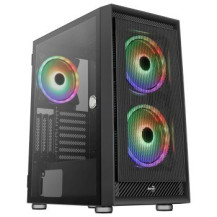AEROCOOL ADVANCED TECHNOLOGIES Geh AeroCool Midi Graphite black v3 MicroATX/ATX/MiniITX o.N - ATX - ATX - Micro/Mini/Flex-ATX