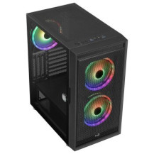 AEROCOOL ADVANCED TECHNOLOGIES Geh AeroCool Midi Graphite black v3 MicroATX/ATX/MiniITX o.N - ATX - ATX - Micro/Mini/Flex-ATX