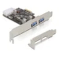 Delock 2x USB 3.0 PCI Express card - PCIe - USB 3.2 Gen 1 (3.1 Gen 1) - 1x Power SATA - Nero - CE - FCC - 5000 Mbit/s