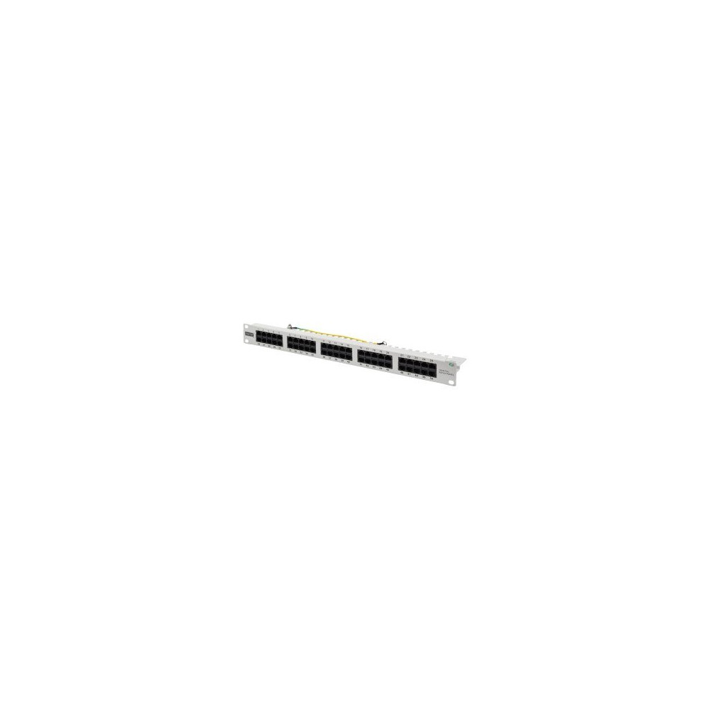 DIGITUS 50-port Patch Panel - RJ-45 - Cat3 - Bianco - Montaggio a rack - 1U