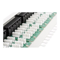 DIGITUS 50-port Patch Panel - RJ-45 - Cat3 - Bianco - Montaggio a rack - 1U