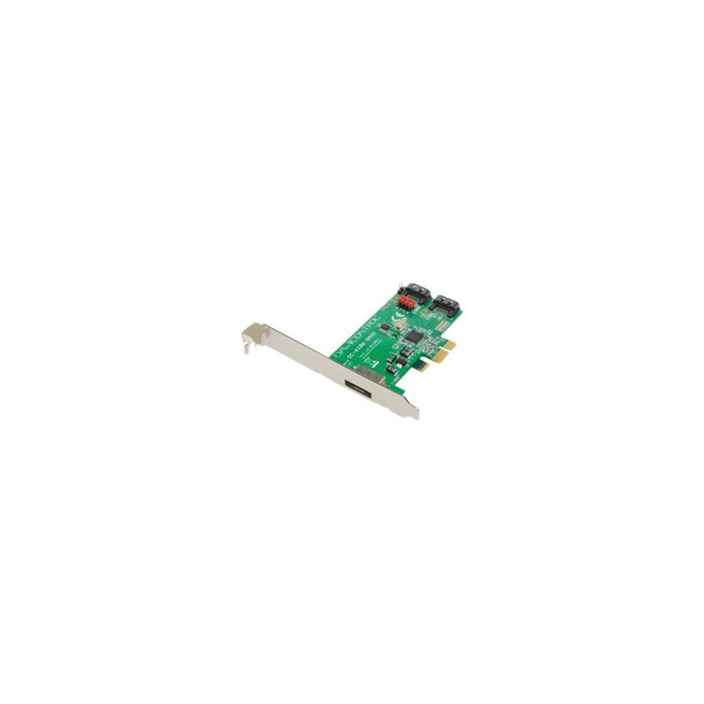 Dawicontrol DC 610e RAID - Speichercontroller (RAID) - 2 Sender/Kanal - SATA 6Gb/s - Low-Profile - RAID 0, 1, JBOD - PCIe 2.0 x1