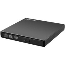 SANDBERG USB Mini DVD Burner - Nero - Desktop/Notebook - DVD Super Multi - USB 2.0 - CD-R,CD-ROM,CD-RW,DVD-R,DVD-ROM,DVD-RW - 24