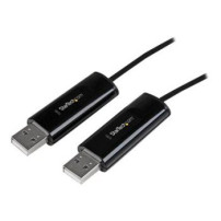 StarTech.com Cavo switch per mouse e tastiera 2 porte USB con trasferimento di file per PC e Mac - Nero