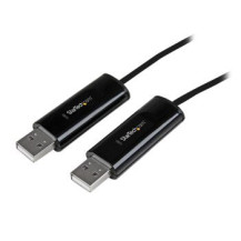 StarTech.com Cavo switch per mouse e tastiera 2 porte USB con trasferimento di file per PC e Mac - Nero