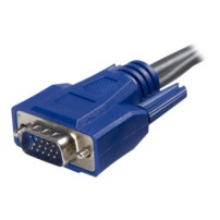 StarTech.com Cavo KVM ultra-sottile VGA USB 2 in 1 1,8 m - 1,8 m - Nero - VGA - USB A + VGA - Maschio/Maschio - 145 mm