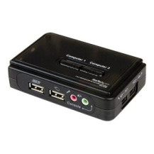 StarTech.com Switch KVM a 2 porte VGA USB con audio e cavi - Commutatore VGA USB a doppia porta - 2048 x 1536 Pixel - 2K Ultra H