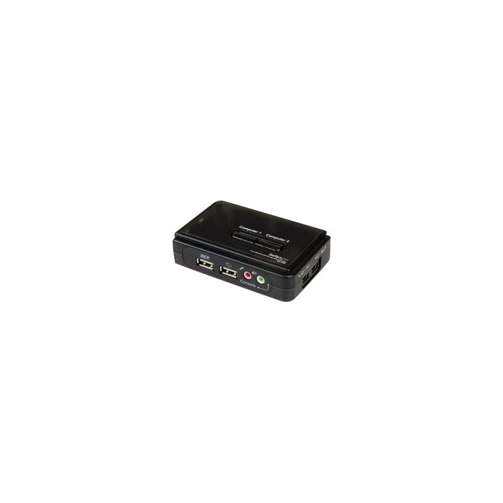 StarTech.com Switch KVM a 2 porte VGA USB con audio e cavi - Commutatore VGA USB a doppia porta - 2048 x 1536 Pixel - 2K Ultra H