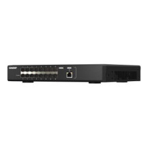 QNAP 1 port 10GbE RJ4 16 ports GbE SFP28 web