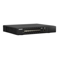 QNAP 1 port 10GbE RJ4 16 ports GbE SFP28 web