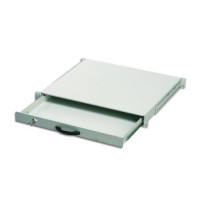 DIGITUS 19″ Lockable Keyboard shelf - Grigio - 1U - 3,5 kg - 485 x 400 x 45 mm