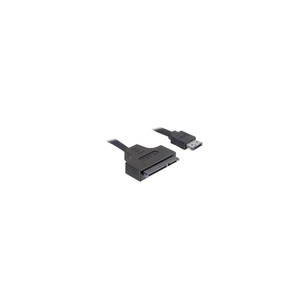 Delock SATA cable - 0.5m - 0,5 m - eSATAp - Nero