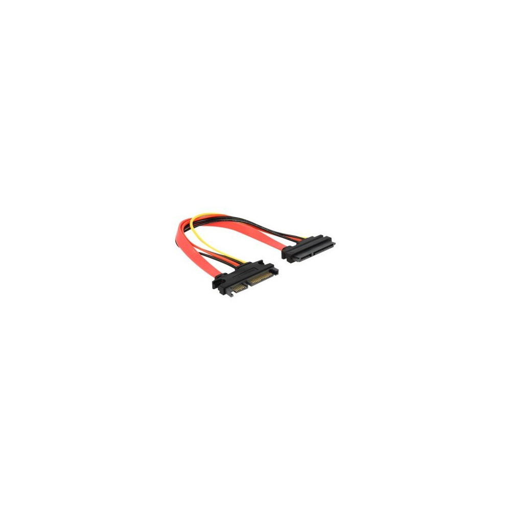 Delock SATA Cable 0.2m - 0,2 m - SATA I - Maschio/Femmina - Rosso