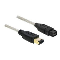 Delock FireWire B/A - 1m - Grigio - Maschio/Maschio - 1 m