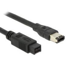 Delock FireWire B/A - 1m - Grigio - Maschio/Maschio - 1 m