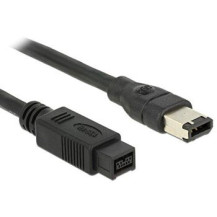 Delock FireWire B/A - 1m - Grigio - Maschio/Maschio - 1 m