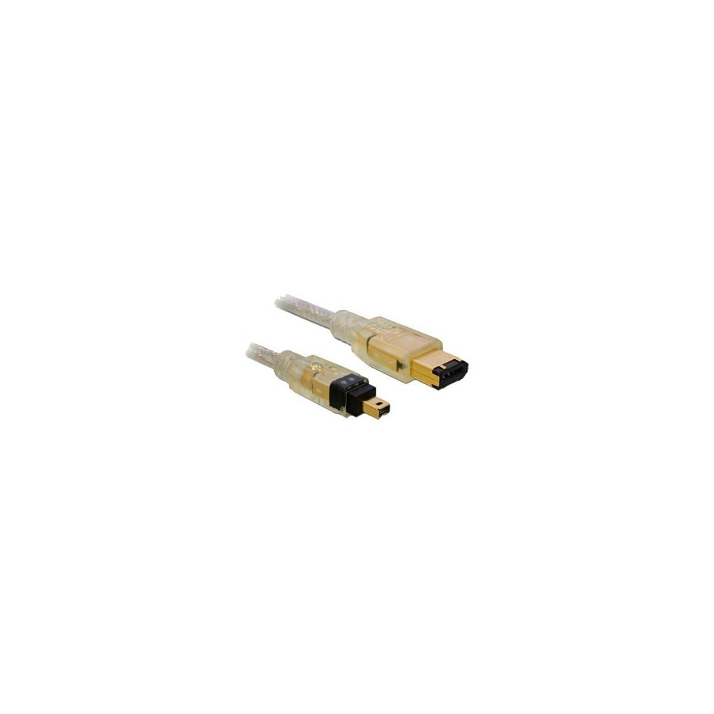 Delock FireWire A/A - 2.0m - Grigio - Maschio/Maschio - 2 m
